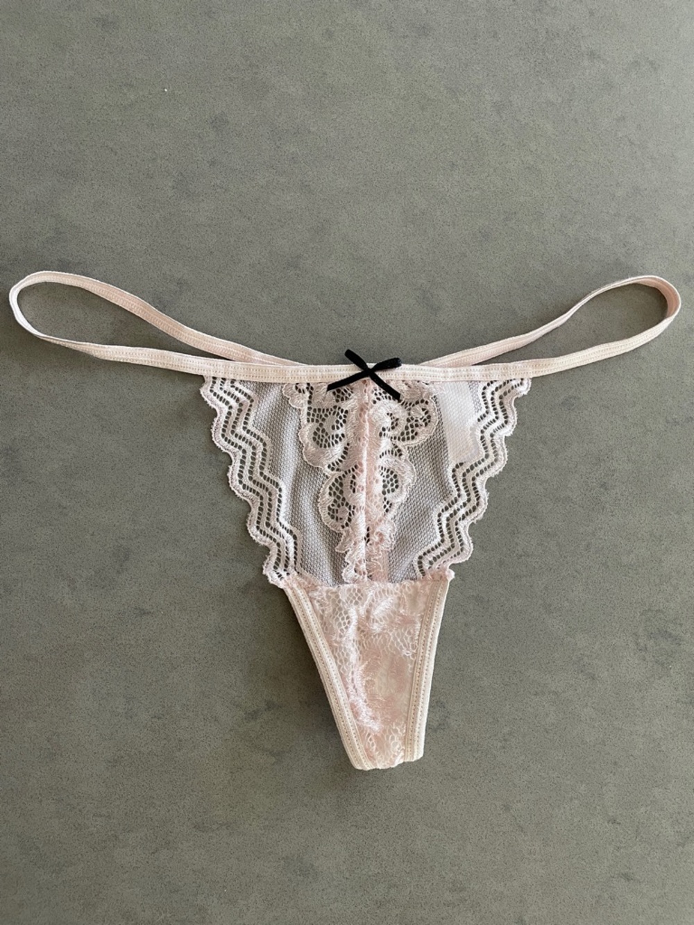 NWOT Sheer Lace Thong